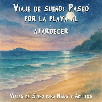[Spanish] - Viajes de Sueño para Niños y Adultos, Viaje de sueño: Paseo por la playa al atardecer (Íntegro)