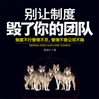 [Chinese] - 别让制度毁了你的团队