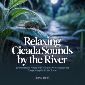 Relaxing Cicada Sounds by the River: 8D Immersive Audio with Nature's White Noise for Deep Sleep & Stress Relief