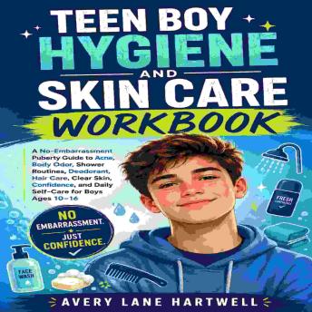 Teen Boy Hygiene and Skin Care Workbook: A No-Embarrassment Puberty Guide to Acne, Body Odor, Shower Routines, Deodorant, Hair Care, Clear Skin, Confidence, and Daily Self-Care for Boys Ages 10–16
