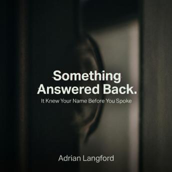 Something Answered Back: It Knew Your Name Before You Spoke