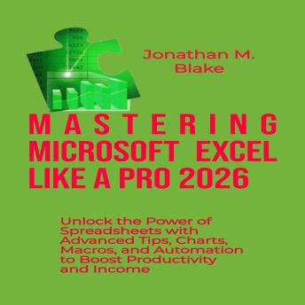 Mastering Microsoft Excel Like a Pro 2026: Unlock the Power of Spreadsheets with Advanced Tips, Charts, Macros, and Automation to Boost Productivity and Income