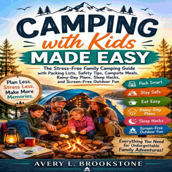 Camping with Kids Made Easy: The Stress-Free Family Camping Guide with Packing Lists, Safety Tips, Campsite Meals, Rainy-Day Plans, Sleep Hacks, and Screen-Free Outdoor Fun