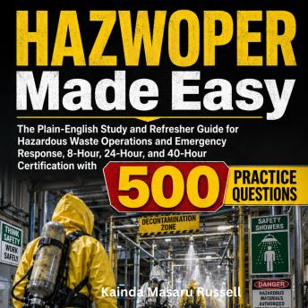 HAZWOPER Made Easy: The Plain-English Study and Refresher Guide for Hazardous Waste Operations and Emergency Response, 8-Hour, 24-Hour, and 40-Hour Certification with 500 Practice Questions