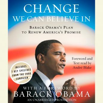 Change We Can Believe In: Barack Obama's Plan to Renew America's Promise sample.