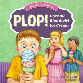 Plop! Goes the Blue Swirl Ice Cream