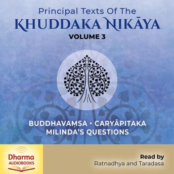 Principal Texts of the Khuddaka Nikaya: Volume 3