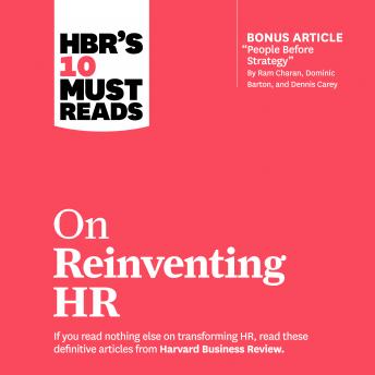 HBR's 10 Must Reads on Reinventing HR sample.