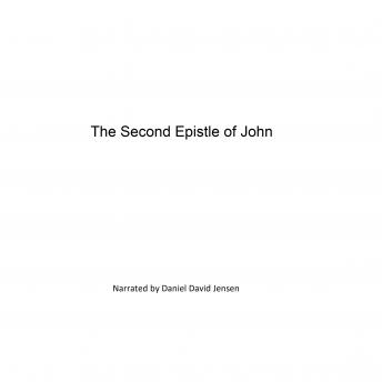 Second Epistle General of John sample.
