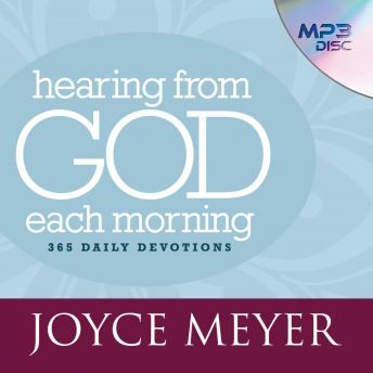 Listen Hearing From God Each Morning: 365 Daily Devotions By Joyce Meyer Audiobook audiobook