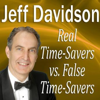 Real Time-Savers vs. False Time-Savers sample.