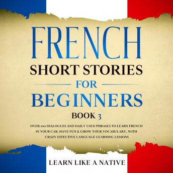 French Short Stories for Beginners Book 3: Over 100 Dialogues and Daily Used Phrases to Learn French in Your Car. Have Fun & Grow Your Vocabulary, with Crazy Effective Language Learning Lessons, Learn Like A Native