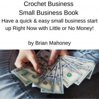 Crochet Business Small Business Book: Have a quick & easy small business start up Right Now with Little or No Money!, Audio book by Brian Mahoney