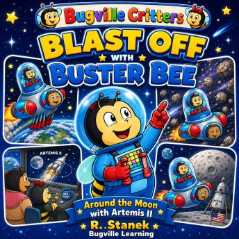 Blast Off With Buster Bee Around the Moon with Artemis II (A Bugville Critters Story): Curiosity, Teamwork, and a Real Journey Around the Moon