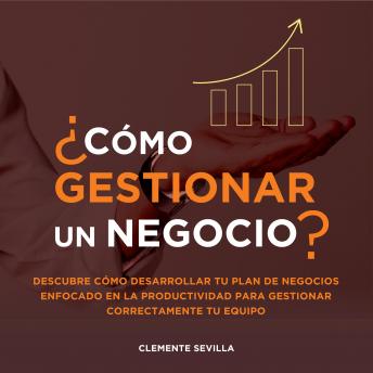 [Spanish] - Cómo gestionar un negocio: Descubre cómo desarrollar tu plan de negocios enfocado en la productividad para gestionar correctamente tu equipo