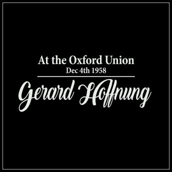 Gerard Hoffnung at the Oxford Union - Dec 4th 1958
