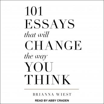 101 Essays That Will Change The Way You Think sample.