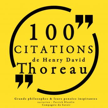 100 citations de Henry David Thoreau, Audio book by Henry David Thoreau