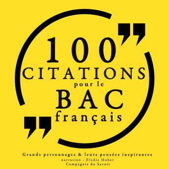 Download 100 citations pour le bac français by Various