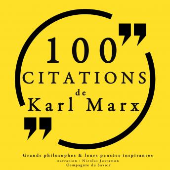 100 citations de Karl Marx, Audio book by Karl Marx