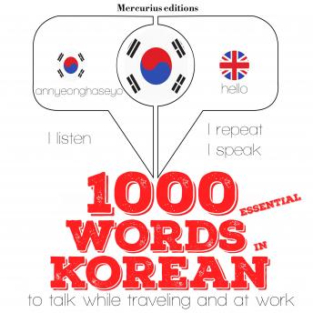 Download 1000 essential words in Korean by J. M. Gardner