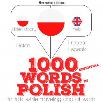 Download 1000 essential words in Polish: 'Listen, Repeat, Speak' language learning course by Jm Gardner