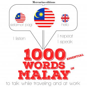 Download 1000 essential words in Malay: 'Listen, Repeat, Speak' language learning course by Jm Gardner