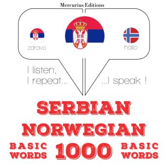 Serbian - Norwegian : 1000 basic words