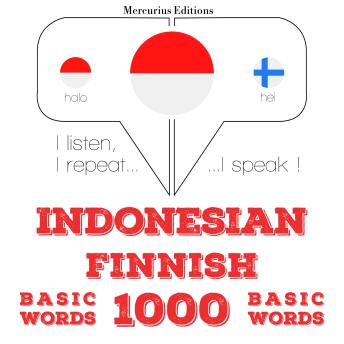 Indonesian - Finnish : 1000 basic words sample.