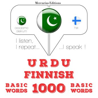 Urdu - Finnish : 1000 basic words