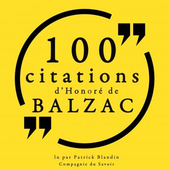 [French] - 100 citations d'Honoré de Balzac: Collection 100 citations