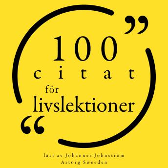 [Swedish] - 100 Citat om livslektioner: Samling 100 Citat