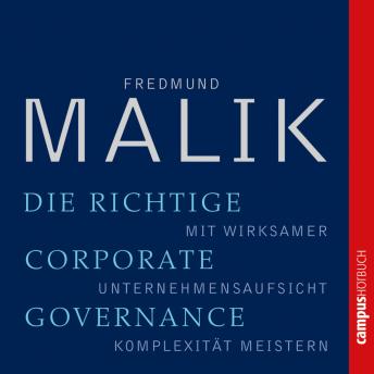 [German] - Die richtige Corporate Governance: Mit wirksamer Unternehmensaufsicht Komplexität meistern