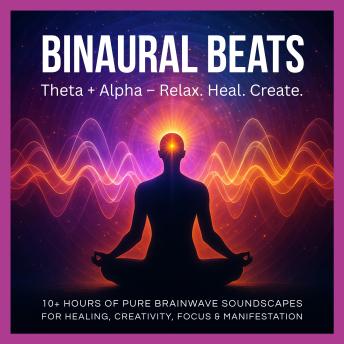 Binaural Beats: Theta + Alpha – Relax. Heal. Create.: 10+ Hours of Pure Brainwave Soundscapes for Emotional Healing, Stress Relief, Creativity, Intuition, Studying, Meditation & Hypnosis