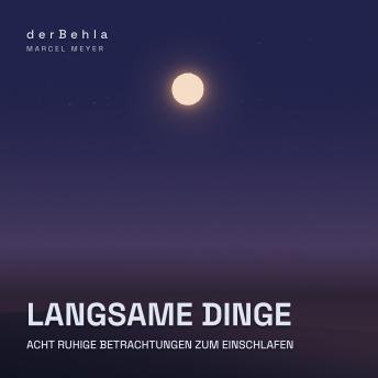 [German] - Langsame Dinge — Acht ruhige Betrachtungen zum Einschlafen: Sanftes Einschlafwissen über Handwerk, Natur und Geduld