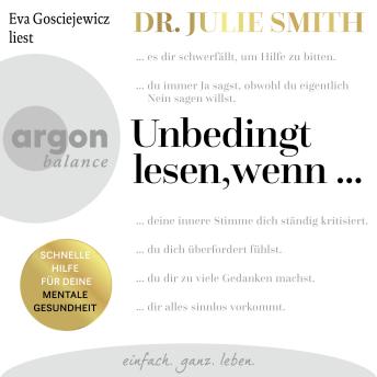 [German] - Unbedingt lesen, wenn ... - Schnelle Hilfe für deine mentale Gesundheit (Ungekürzte Lesung)