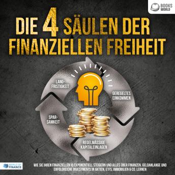[German] - Die 4 Säulen der finanziellen Freiheit: Wie Sie Ihren finanziellen IQ exponentiell steigern und alles über Finanzen, Geldanlange und erfolgreiche Investments in Aktien, ETFs, Immobilien & Co. lernen
