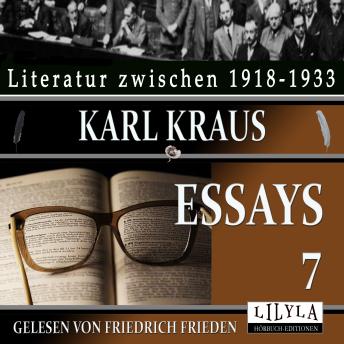[German] - Essays 7: Der Reim, Promesse.