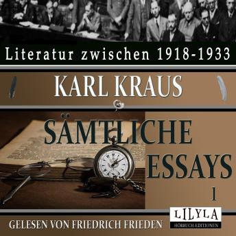 [German] - Sämtliche Essays 1