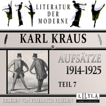 [German] - Aufsätze 1914-1925 - Teil 7