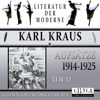 [German] - Aufsätze 1914-1925 - Teil 12