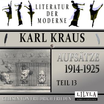 [German] - Aufsätze 1914-1925 - Teil 13