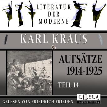[German] - Aufsätze 1914-1925 - Teil 14