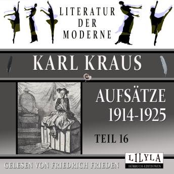 [German] - Aufsätze 1914-1925 - Teil 16