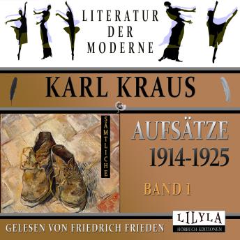[German] - Sämtliche Aufsätze 1914-1925 - Band 1