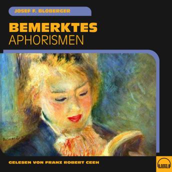 [German] - Bemerktes: Aphorismen