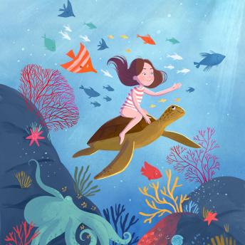 Moon girl in the underwater kingdom: Bedtime story for children