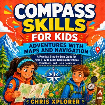 Compass Skills for Kids: Adventures with Maps and Navigation: A Practical Step-by-Step Guide for Ages 8–12 to Learn Cardinal Directions, Read Maps, and Use a Compass