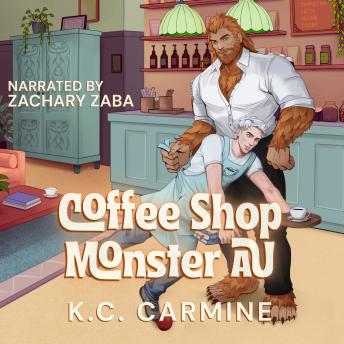 Coffee Shop Monster AU: a small town MM monster romance