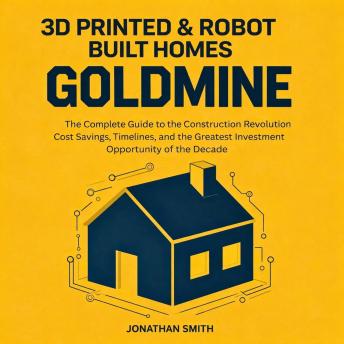 3D Printed & Robot Built Homes Goldmine: The Complete Guide to the Construction Revolution, Cost Savings, Timelines, and the Greatest Investment Opportunity of the Decade